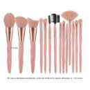 30Pcs Pink makeup brushes with makeup sponges makeup tool set makeup brushes set natural synthetic eye shadow foundation make-up facial mixed powder blusher concealer eye makeup brush set