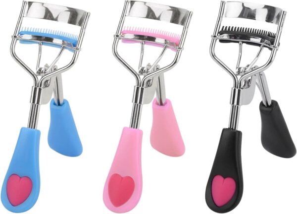 3pcs Eyelash Curler with Built in Comb, False Eyelashes Accessory, Professional Eyes Makeup Tools for Women Curled Eyelashes(Size:3 PCS)