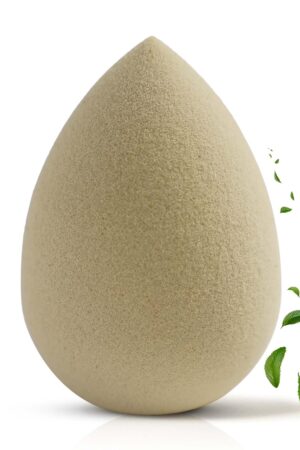 Green Tea Beauty Sponge - Plant-Based, Eco-Friendly, Cruelty-Free, Dye-Free & Latex-Free Blender, Biodegradable & Vegan Makeup Sponge, Makeup Blender, Perfect for Liquid & Powder